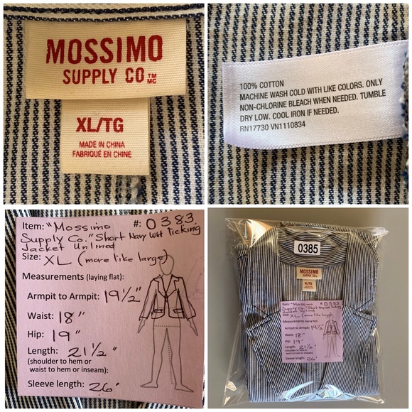 Short Denim Jacket Size XL - Picture 4 of 8